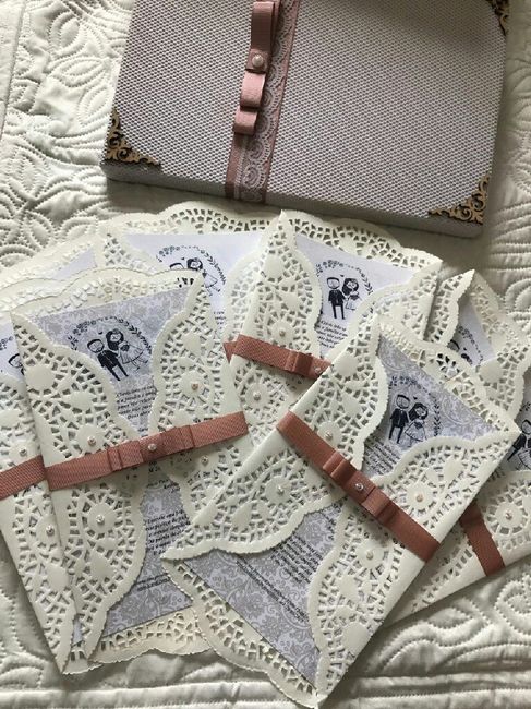 Papel doily para confecção de convites - 1