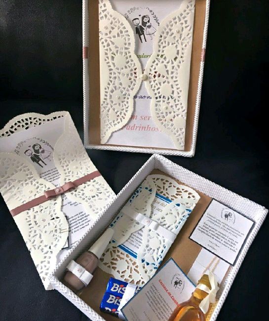 Convites de casamento para os padrinhos - 1