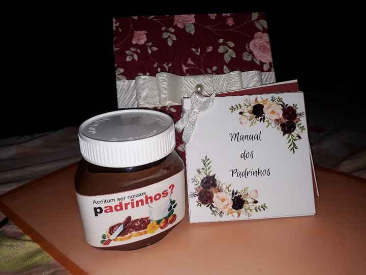 Convite Padrinhos Nutella - 1