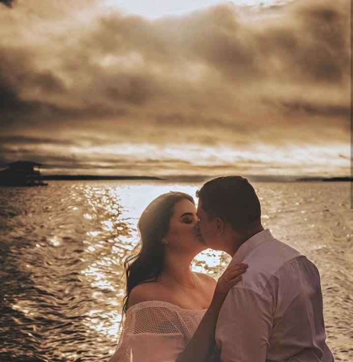 Pré-weddings na comu - Foto de beijo - 1