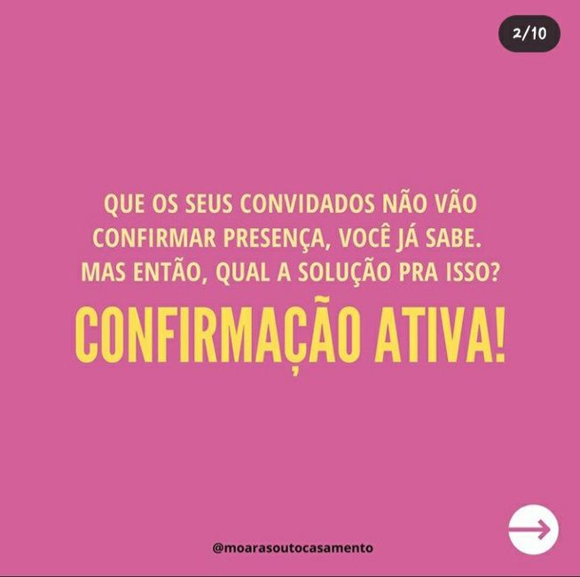 Dica para conformação dos convidados - 2
