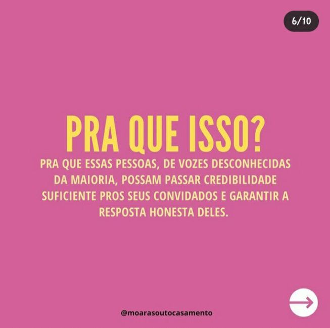 Dica para conformação dos convidados - 6