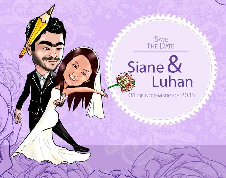 caricatura de casamento!
