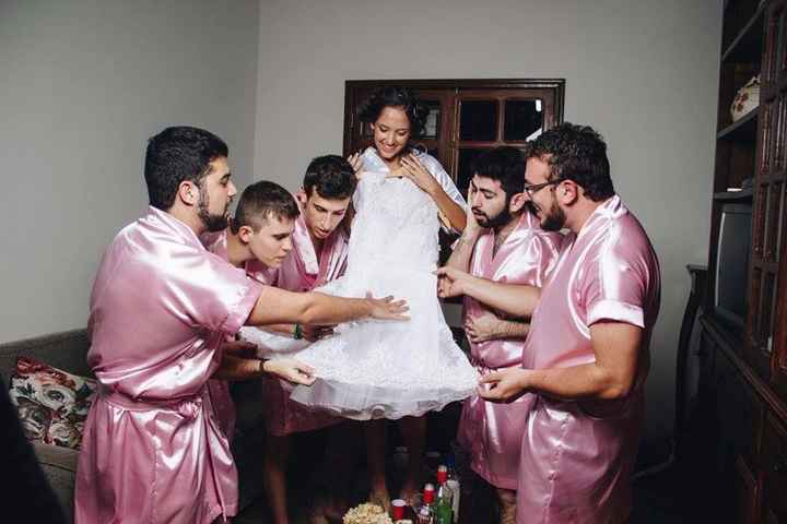 Fotos com os padrinhos