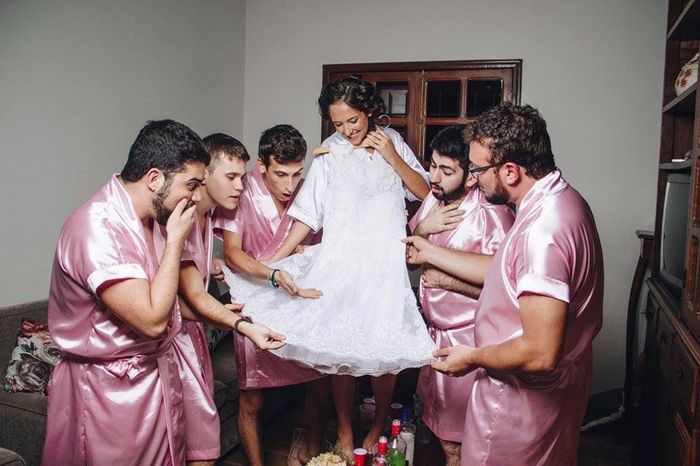 Fotos com os padrinhos