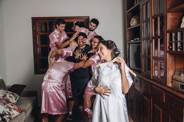 Fotos com os padrinhos