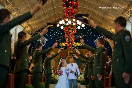 Casamento estilo militar