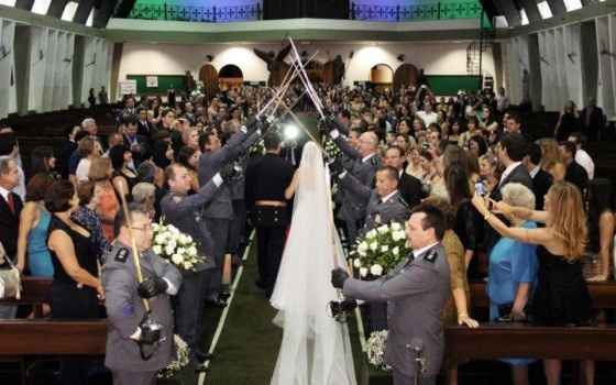 Casamento estilo militar