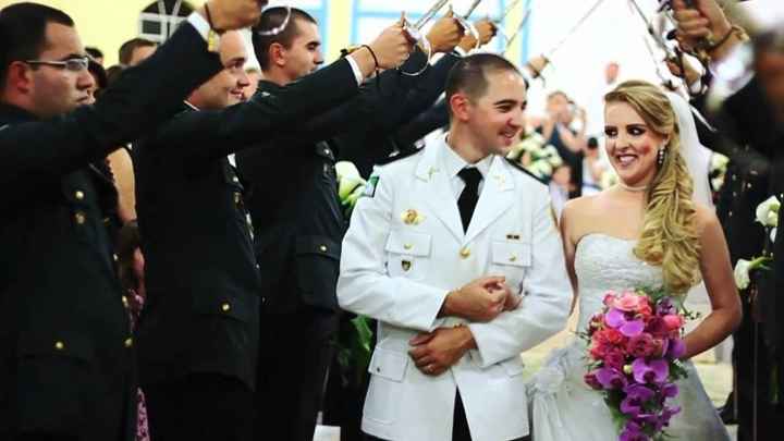 Casamento estilo militar