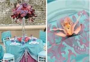 Azul Tiffany Rosa e Branco