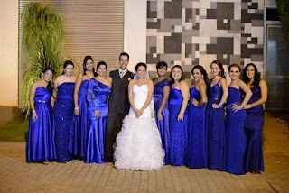 Madrinha Azul Escuro