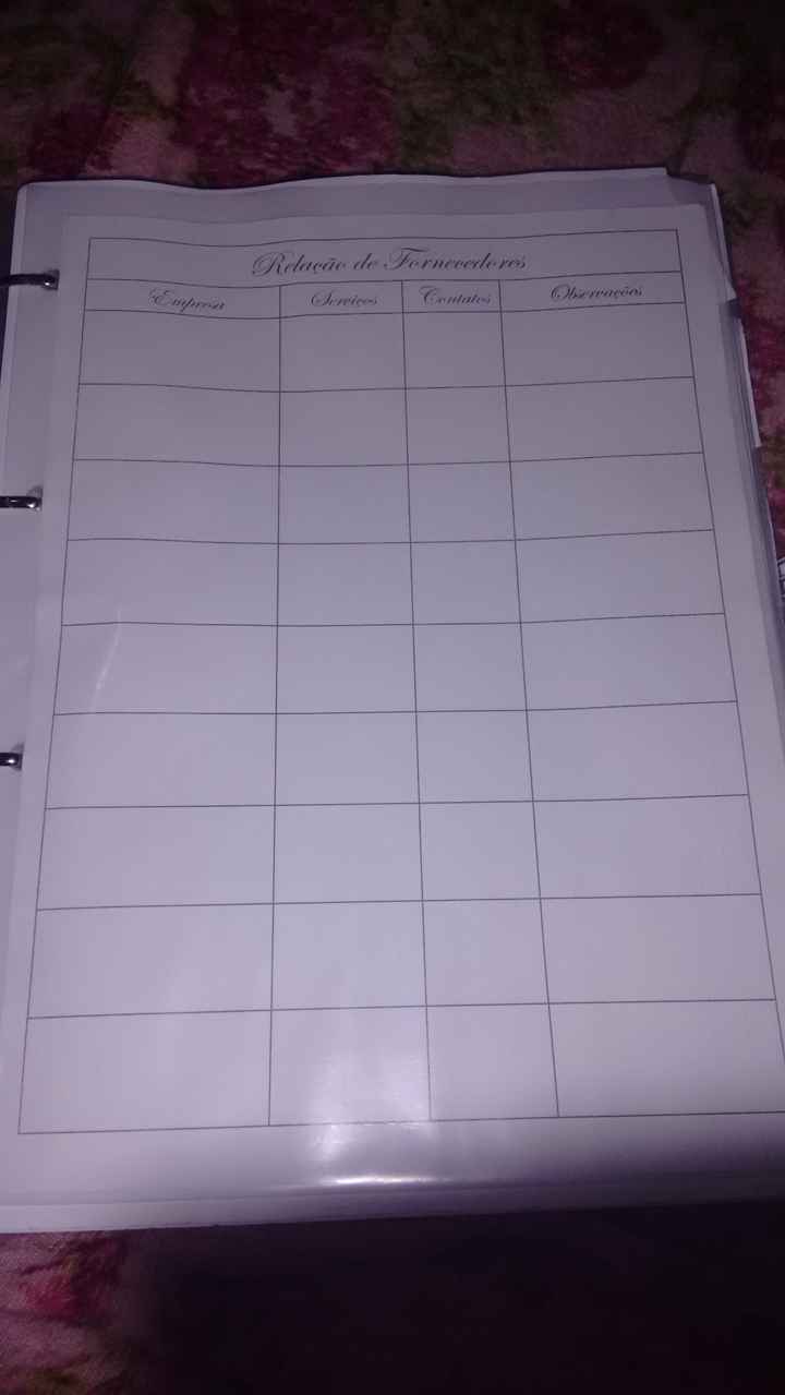 Lista de fornecedores (tbm falta completar)