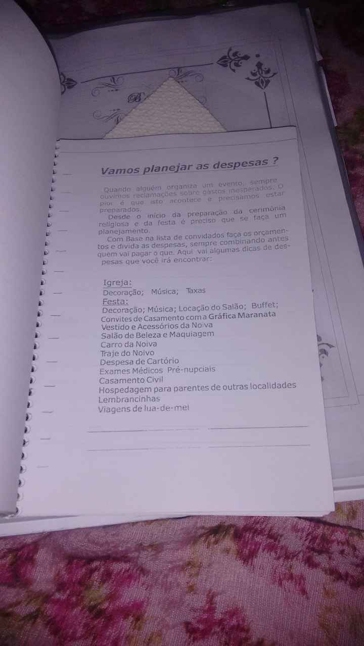 Organização do casamento