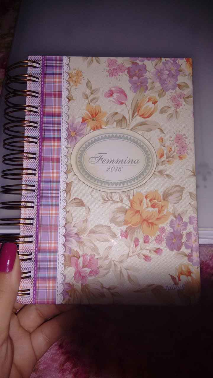 E comprei uma Agenda normal com datas para minhas reuniões