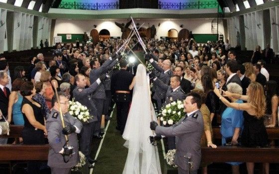 Casamento estilo militar