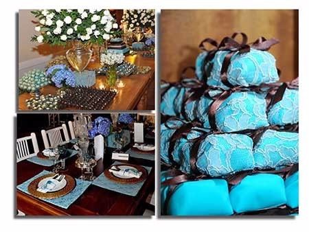 casamento azul tiffany e marrom
