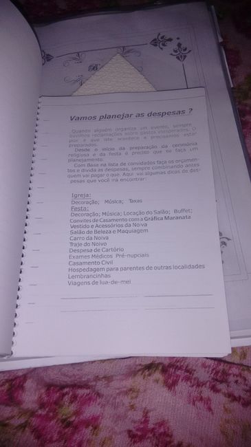 Organização do casamento