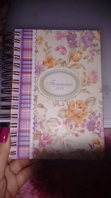 E comprei uma Agenda normal com datas para minhas reuniões