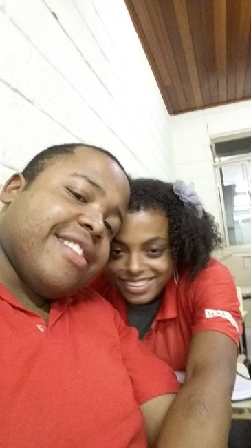 na escola juntos