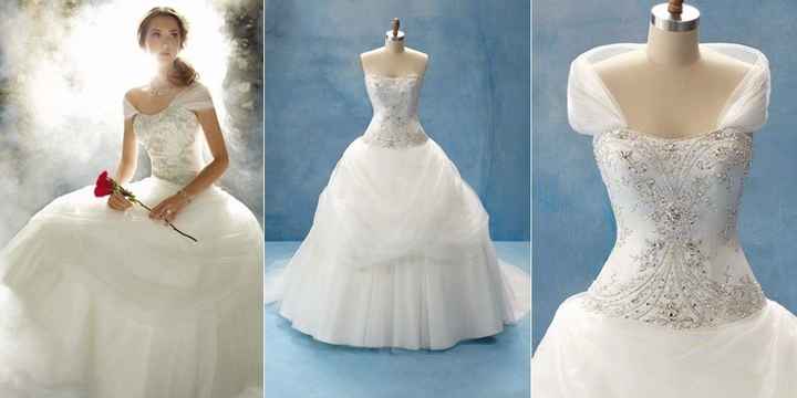 2- Vestido inspirado na princesa Bela, do conto de fadas A Bela e a Fera, esse é para aquelas noivas