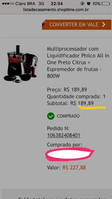Duvida lista de presente - 1