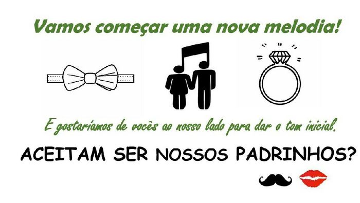 Tag convite dos padrinhos - opiniões - 2