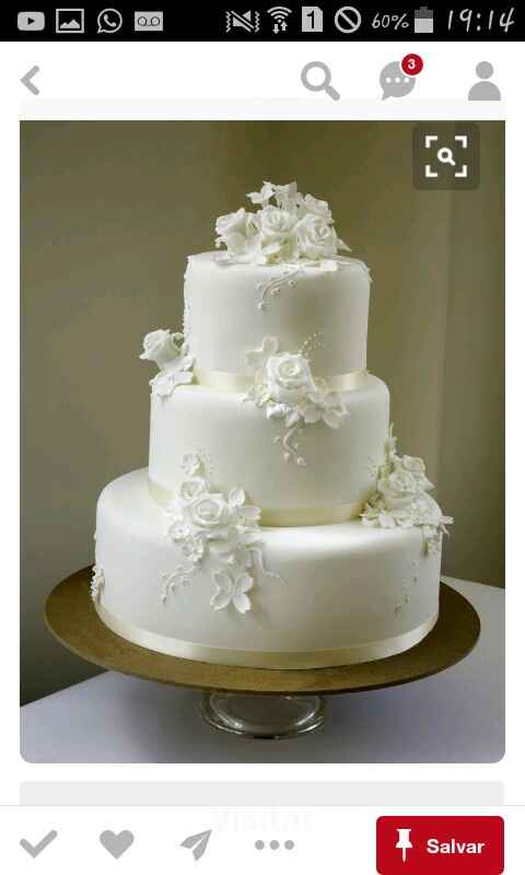 Bolo de casamento. - 2