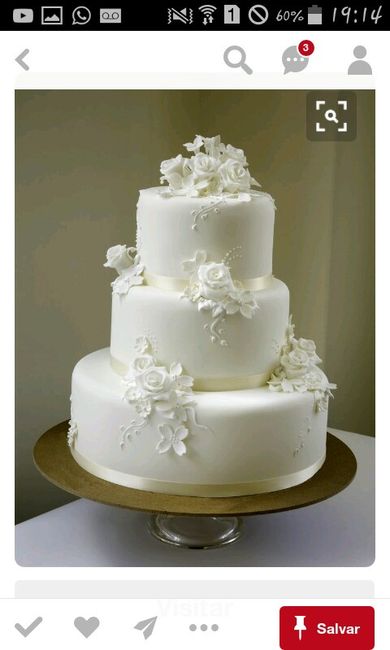 Bolo de casamento. - 2