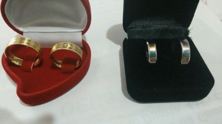 Alianças de noivado e casamento :) - 2