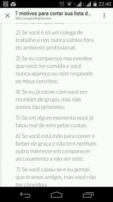 Lista de convidados. Estresse á vista .. - 1