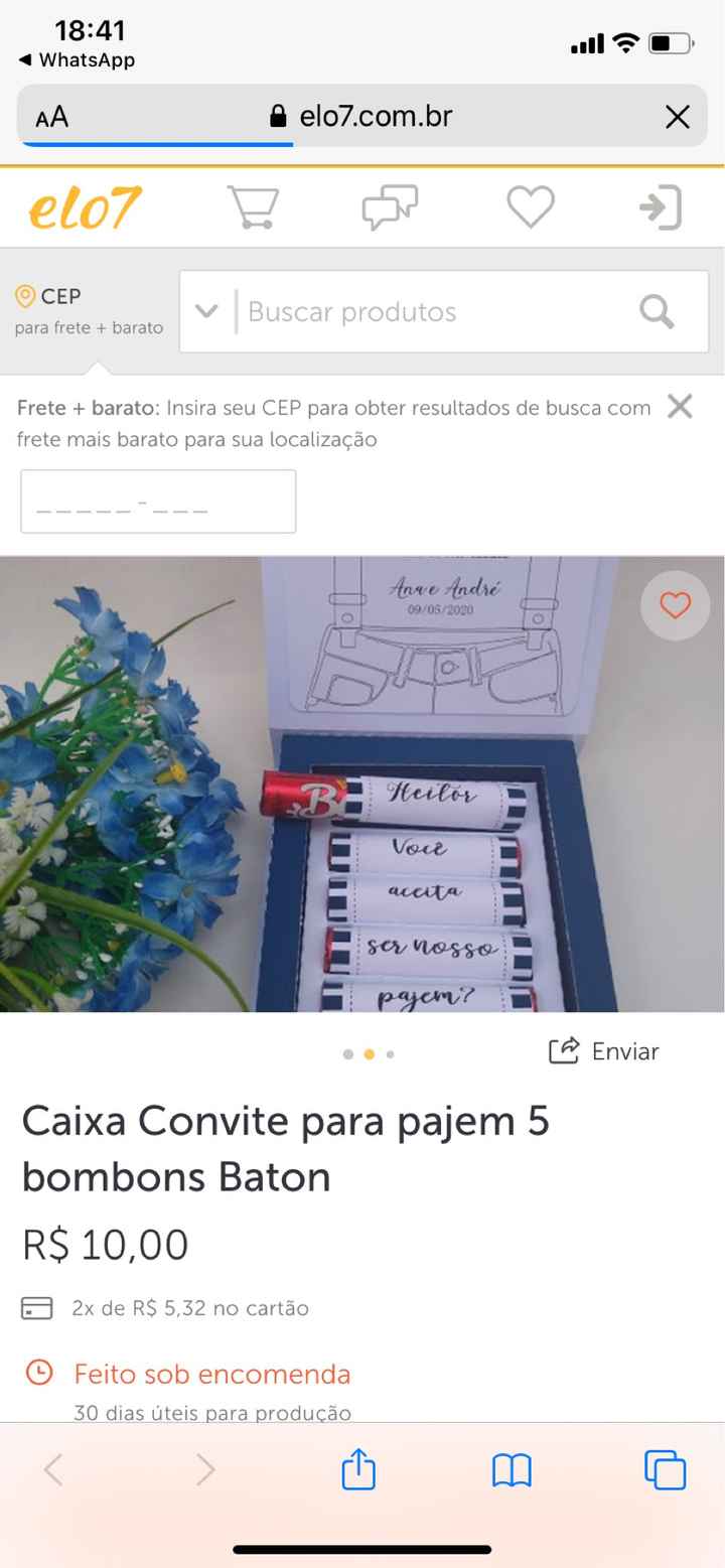 Tipos de convites para daminhas e pajens - 2