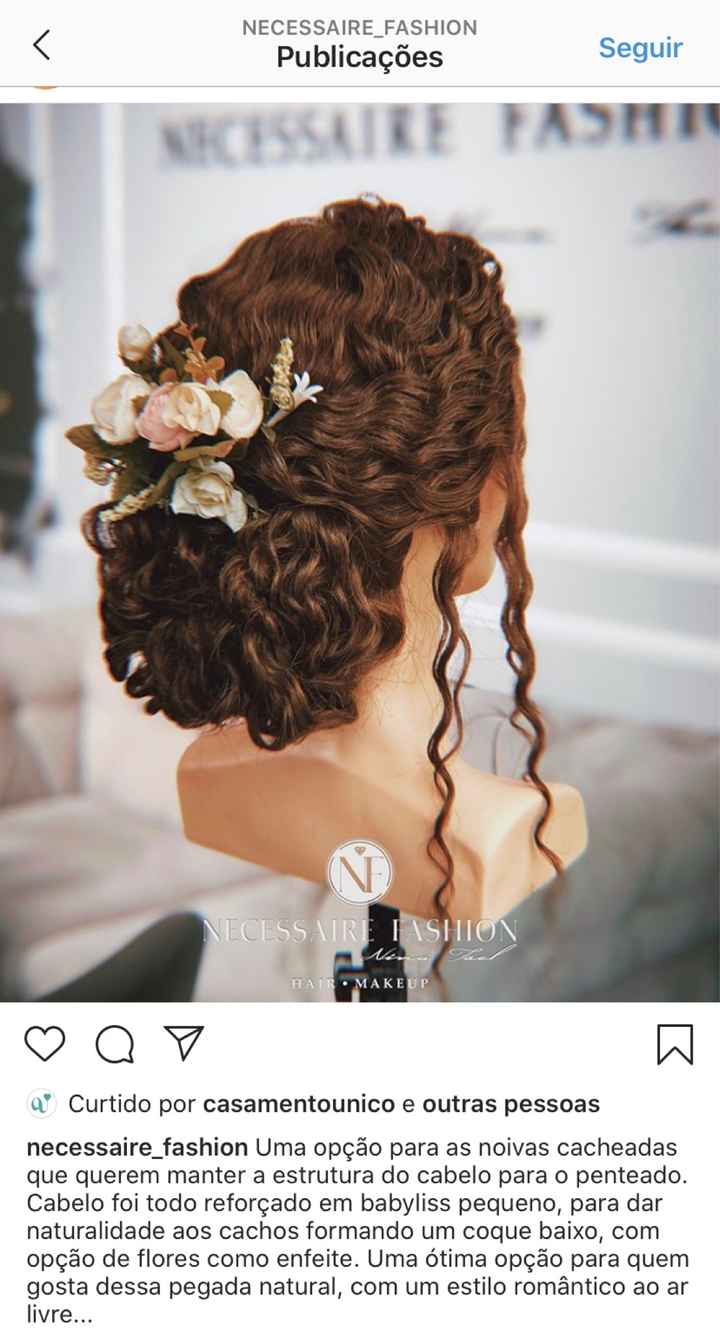 Noiva cacheada. - 1
