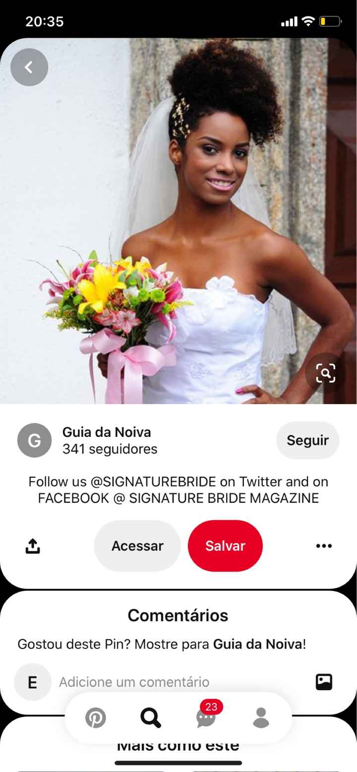 Noiva cacheada. - 2