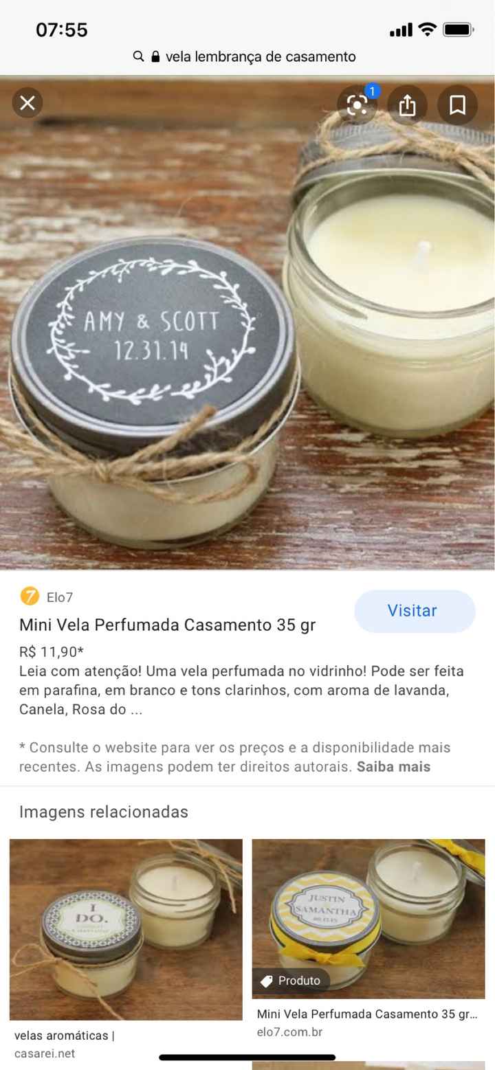 Lembracinha de convidados - 1