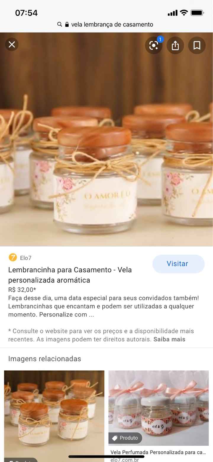 Lembracinha de convidados - 2