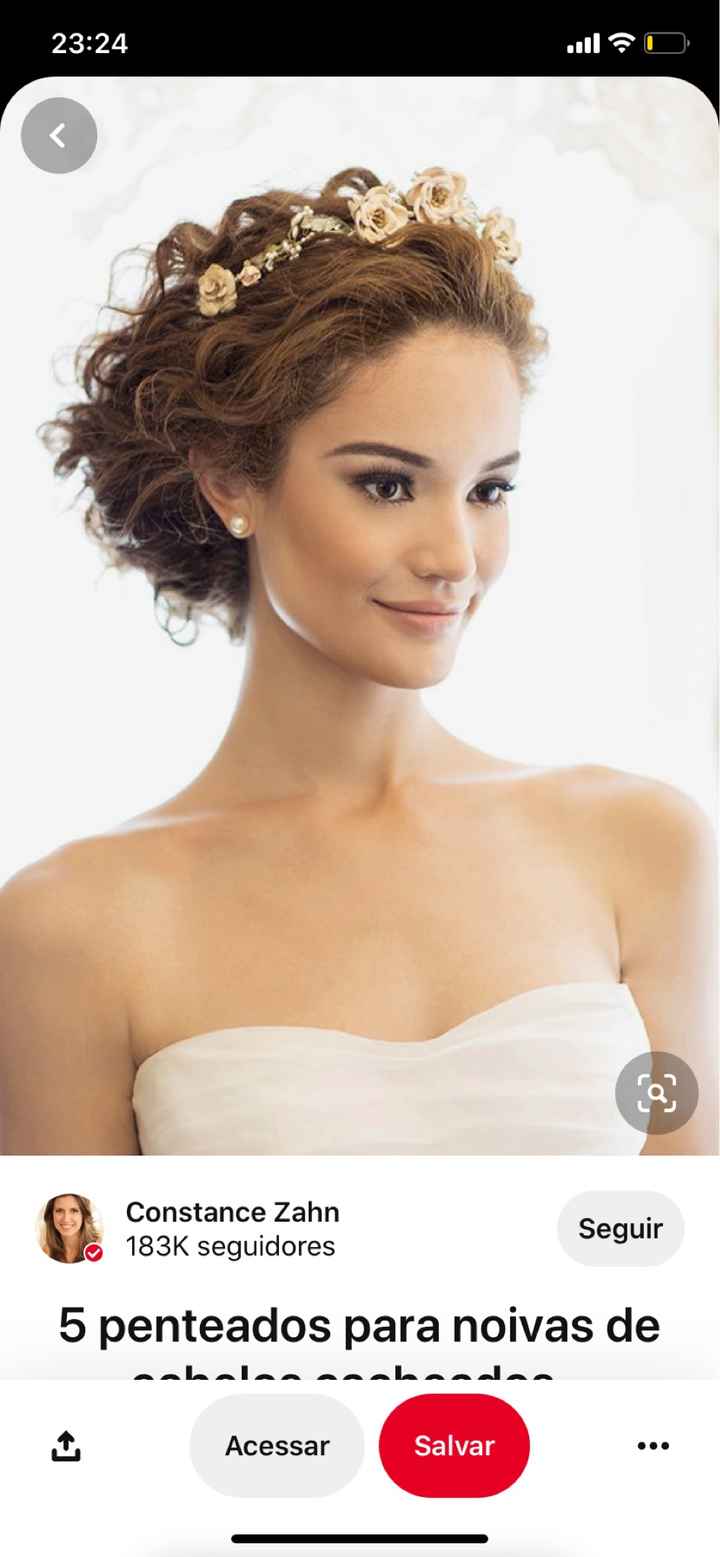 Cabelo curto e cacheado. - 1
