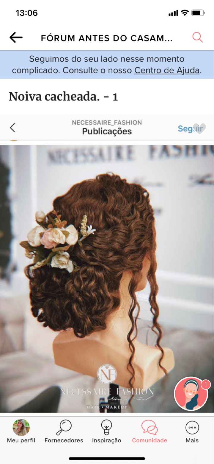 Penteados para noivas cacheadas - 6