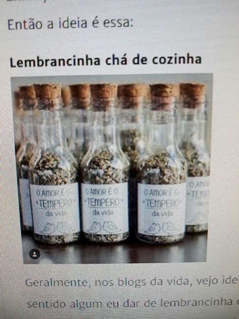  Chá de Cozinha - Lembrancinhas - 1