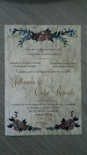 Meus convites ficaram prontos!!!! - 2