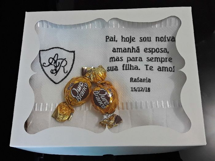 Convite lembrança diy dos pais da noiva - 2