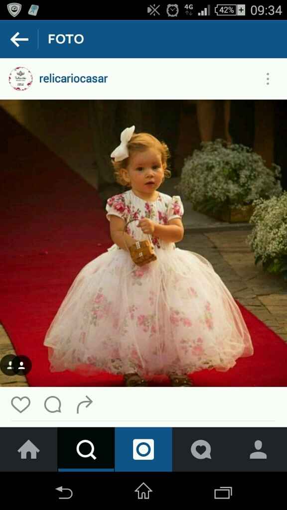 Vestido das daminhas. - 2