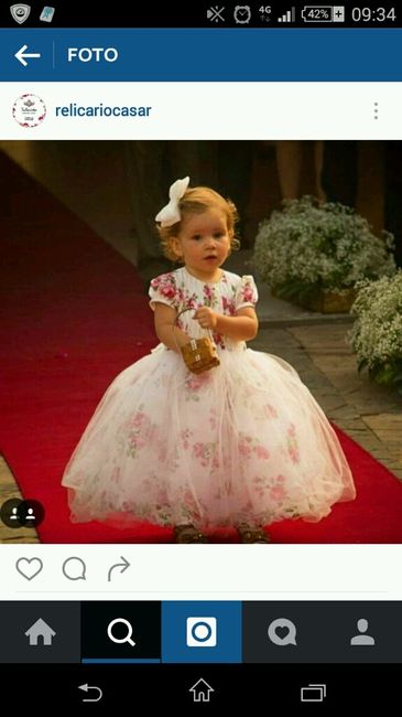 Vestido das daminhas. - 2