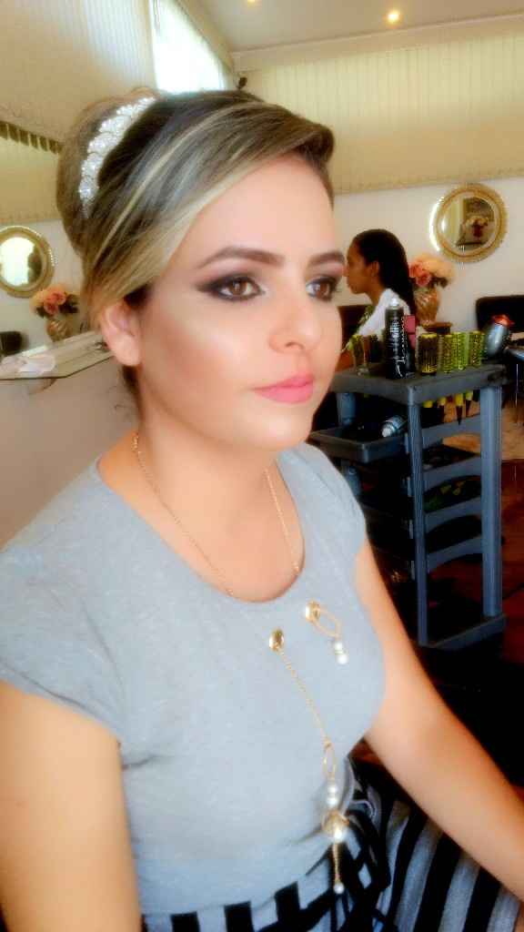  Teste de make e penteado 😍 - 1
