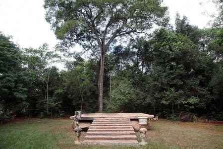 altar do lado de fora.