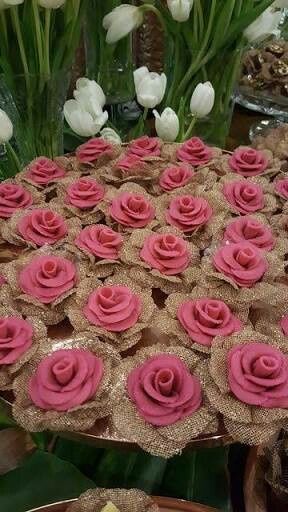 Forminhas de doce em tela Escócia (casamento rústico). Alguém já usou? - 7