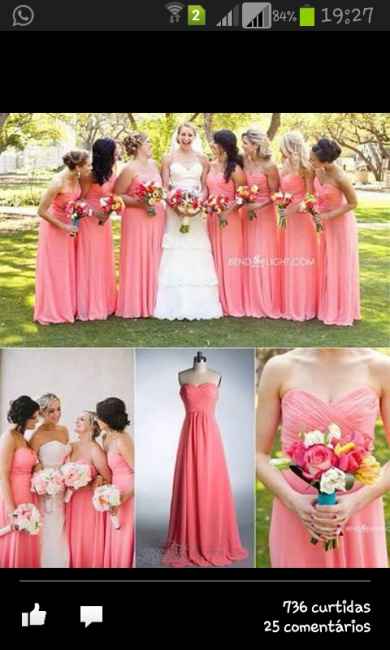 Cor  do  vestido para as madrinhas - 6