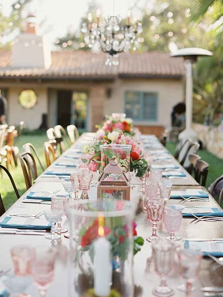 mesas da recepção
