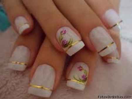 Unhas decoradas para Noivas.