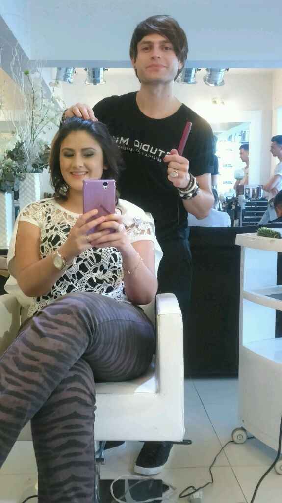 Meu teste de hair e make - 5