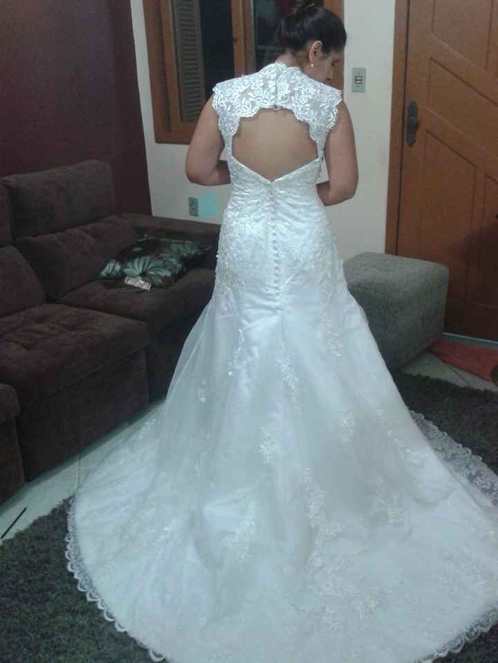 Vestido corte Trompete (Costas)